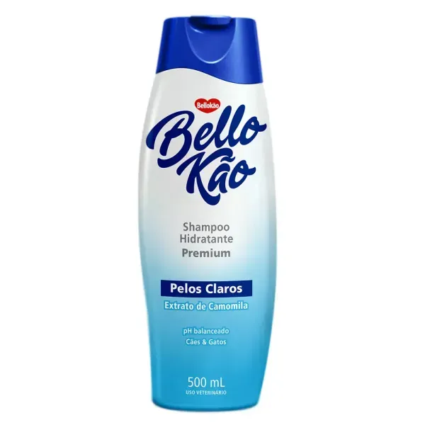Shampoo Pelos Claros Cães e Gatos Bellokão 500 ml